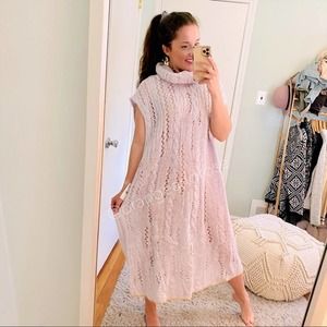 NWT Free People Pirouette Alpaca Cowl Tunic Dress